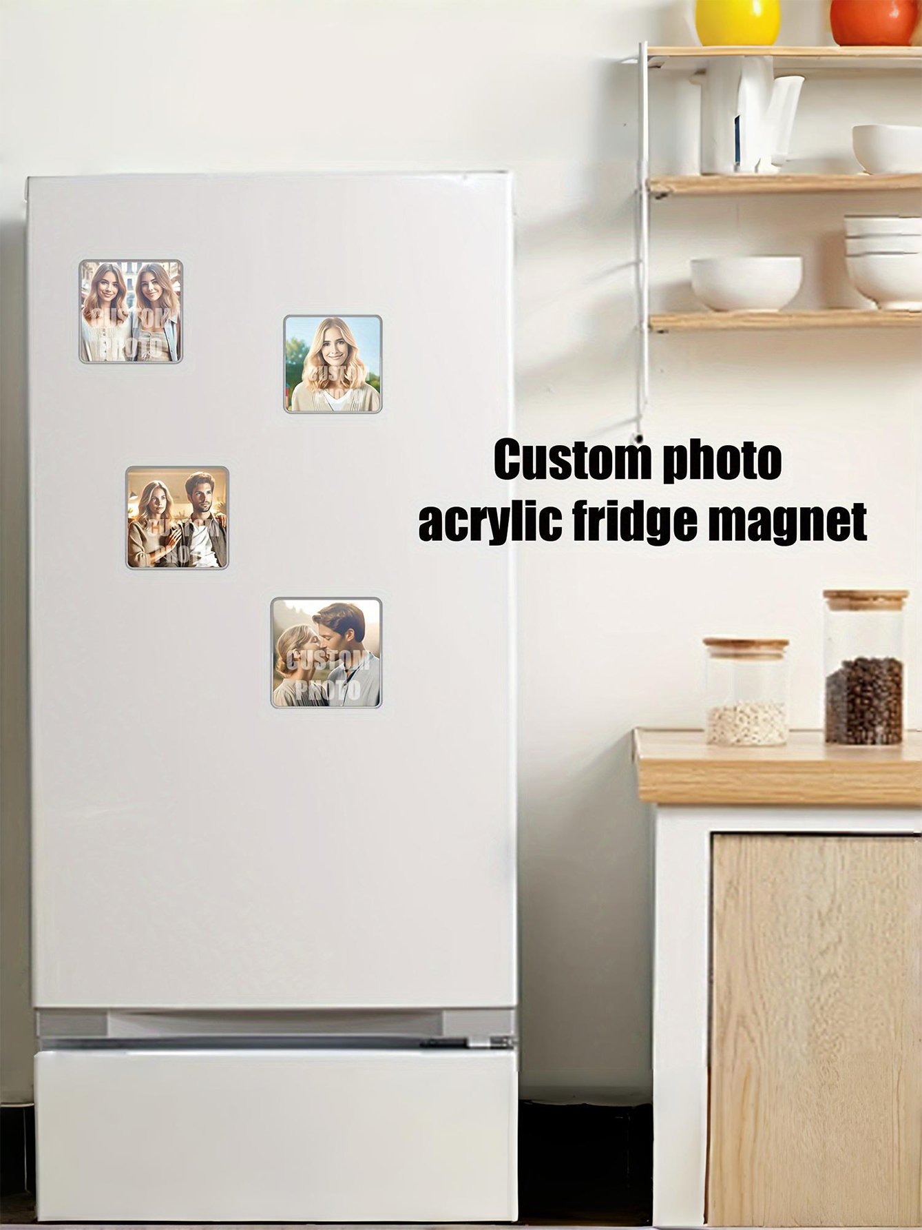 Photo Print Acrylic Refrigerator Magnet